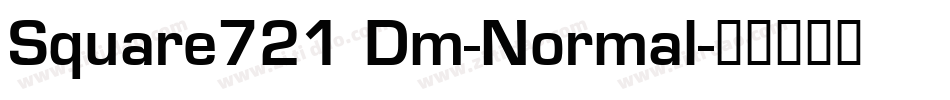 Square721 Dm-Normal字体转换